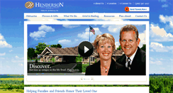 Desktop Screenshot of hendersonfuneralcare.com