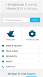 Mobile Screenshot of hendersonfuneralcare.com